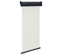 KTHLBRH Tenda da sole laterale per balcone, 80 x 250 cm, colore bianco crema, per la privacy e la decorazione elegante per il vostro balcone