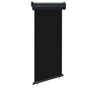KTHLBRH Tenda da sole laterale per balcone, 80 x 250 cm, colore nero, per la privacy e la decorazione elegante per il vostro balcone