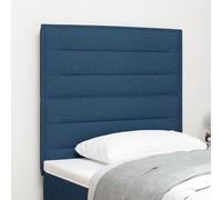 KTHLBRH Testiera Blu Design Moderno 80 cm Tessuto Imbottita Elegante con Altezza Regolabile per Camera da Letto, Testiera a Parete per Risparmiare Spazio, Materiale Durevole e Facile