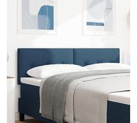 KTHLBRH Testiera Blu Trapuntata con Bottoni 140 cm in Tessuto Corduroy per Camera da Letto Moderna, Design Salvaspazio e Altezza Regolabile, Struttura Robusta in Legno Naturale