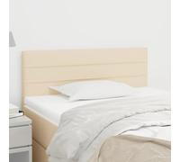 KTHLBRH Testiera Crema 90x5x78/88 cm in Tessuto Elegante per Letti, Design Classico con Gambe in Legno Massello di Larice, Altezza Regolabile, Supporto Schiena Ideale per Leggere