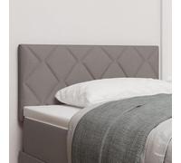 KTHLBRH Testiera Design a Blocchi Diamante in Tessuto Tortora 90 cm per Camera da Letto Moderna con Struttura Robusta in Legno Naturale e Finitura Opaca, Ideale per Arredamento