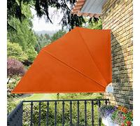 KTHLBRH Vano pieghevole per balcone, color terracotta, 160 x 240 cm, per la privacy e la decorazione elegante per il vostro balcone