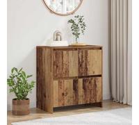 KTHLBRH Vetrina Legno Vecchia Credenza Minimalista con 4 porte, ampio spazio per libri e dispositivi multimediali 70 x 41 x 75 cm compensato