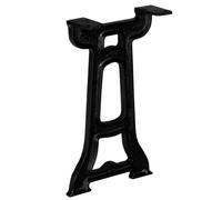 KTHLBRH Y-Shaped Bench Legs 2 Pack Cast Iron Black 25x41 cm | Industrial style, vintage look, sturdy support, pre-drilled holes, quick assembly, versatile use
