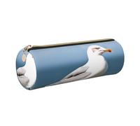 KTHSNSKL Astuccio in pelle con cerniera, portapenne estetico, grazioso astuccio per donne e uomini, realizzato a mano, multifunzione, da viaggio, per cosmetici, per lavoro, ufficio, Oro, Taglia unica