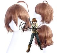 Ktip Up Akame ga KILL! yokodera youto Parrucche Cosplay Parrucca sintetica per capelli in fibra sintetica ad alta temperatura corta marrone
