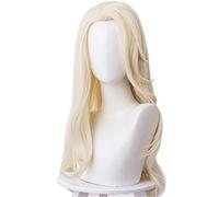 Ktip Up Anime Movie Principessa Elsa Parrucche Cosplay Lungo Giallo chiaro Distribuire Capelli Halloween Party Abbigliamento Parrucca performance KUZZ336G