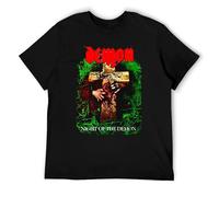 KTIQgdgAX Demon-Night-of-The-Demon-T-Shirt-Customs-Design-Your-Own-Tee-Plain