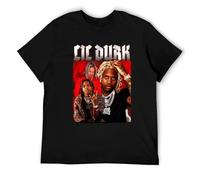 KTIQgdgAX Lil-Durk-Rapper-Graphic-Collage-Vintage-Black-Unisex234XL-T-Shirt-BE517