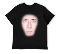 KTIQgdgAX Nic Cage White T-Shirt Funny Nicholas Cage Shirts White