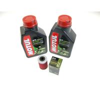 KTM 125 200 390 Duca Kit Servizio Cambio Olio + Filtro Motul 15W-50 2x1Liter