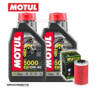 KTM 640 LC4 Adventure 2002-2005 Tagliando Olio Motul 5000 4T 10W-40 2 litri F...
