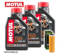 KTM 950 Adventure S 2004-2005 Tagliando Olio Motul 7100 4T 10W-50 3 litri filtro