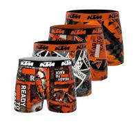 KTM Boxer Mutande Uomo, Set da 4, Arancione A (M)