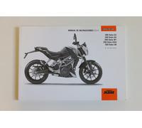 KTM Duke 390 Manuale De Istruzioni 2014 Español Spagnolo Originale Nuovo