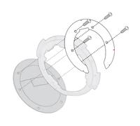 KTM DUKE 790 (2018-2019) FLANGIA SPECIFICA PER BORSE TANKLOCK GIVI BF37