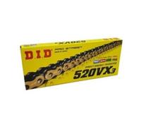 Catena DID 520VX3 120-Maglie Gold&Black per CAGIVA Blues 125 dal 1987 >1991