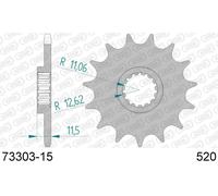 KTM LC4 R 400 ENDURO 400 PIGNONE AFAM 73303-15 PASSO 520 1999