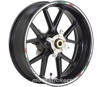 KTM RC8 1190 - Adesivi Cerchi - Kit ruote modello Sport tricolore