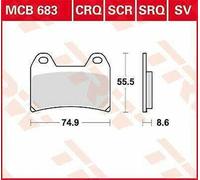 KTM Smc 690 2008-2011 TRW Sv Serie Sindered Pastiglie Freno MCB683SV