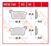 KTM SX 85 17/14 2004-2011 TRW Ec Serie Ceramica Pastiglie Freno MCB740EC