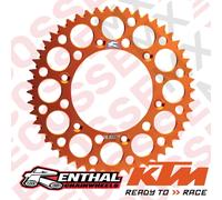 KTM SX200/SX250/SX300 51T Renthal Lega Posteriore Pignone Arancione 1992-2024
