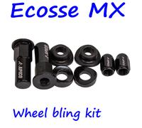 KTM SX85 Apico Ruota Bling Kit Nero Cerchio Dadi di Bloccaggio Tappi Antipolvere