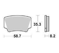Sbs Offroad 867si Carbon Sintered Brake Pads Oro