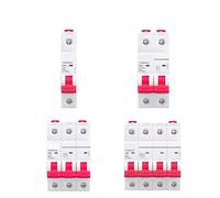 KTMBOHU AC AC Piccolo Interruttore Automatico 1P2P3P4P63A Microinterruttore Protezione da Cortocircuito Micro-interruzione TOMD6(2P 63A)