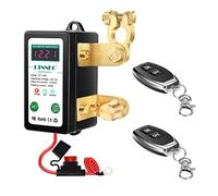 KTNNKG Interruttore di separazione della batteria DC 12 V 240 A, con display a voltmetro digitale a LED, Smart Voltage Control Battery Kill Switch con fusibile