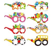 Ktnyl 24 Pezzi Occhiali per l'Inizio della Scuola, Occhiali Decorativi per l'Inizio della Scuola, Set di Occhiali da Festa, Occhiali Scuola Elementare, per Bambini in età Scolare