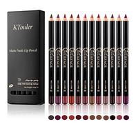 KTouler Set di 12 colori opachi, resistenti all'acqua, rossetto naturale opaco
