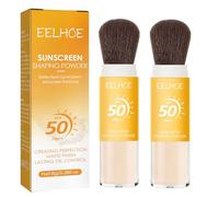 KTouler Set di 2 polveri, traslucidi, controllo dell'olio, traspirante, leggero, polvere per pennelli minerali, finitura naturale opaca, lunga durata, impermeabile e anti-sudore