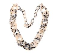 KTREZ Lunga collana acrilica esagerata personalità femminile retrò resina plastica maglione catena colori moda gioielli acrilici, Acrilico