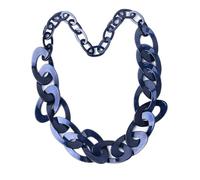 KTREZ Lunga collana acrilica esagerata personalità femminile retrò resina plastica maglione catena colori moda gioielli acrilici, Acrilico