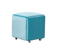 KTREZ Pouf 5 in 1 - Sgabello moderno a cubo per il cambio di scarpe impilabile sgabello multifunzionale piccolo sgabello pieghevole per tavolo a cubo tavolino da salotto e divano - velluto W