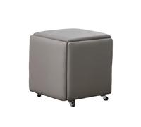 KTREZ Pouf portaoggetti 5 in 1 sgabello moderno cubo poggiapiedi sgabello impilabile cambio scarpe sgabello multifunzionale piccolo sedile pieghevole tavolo cubo tavolino tavolino soggiorno divano