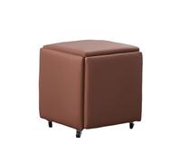 KTREZ Sgabello moderno a cubo per il cambio di scarpe impilabile sgabello 5 in 1 Pouf multifunzionale piccolo sedile pieghevole sgabello a cubo tavolo tavolino da salotto sgabello per divano soggiorno