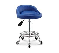 Ktrezs Altezza Regolabile Rolling Salon Sedia Girevole Sgabello Ergonomica Idraulica Con Ruote Dello Schienale Per Tattoo Massage Facial Spa Manicure Dentist Clinic blue