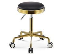 Ktrezs Oro Multi-Purpose Regolabile Sgabello Da Drafting Sgabello Rotolo Con Ruote Mute Idrauliche Per Negozio Laboratorio Tattoo Banco Da Lavoro Medico, Regolabile Sedia G black
