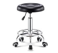 Ktrezs Sedia Girevole Sgabello Regolabile Altezza,Medical Clinic Tattoo Spa Salon Sgabello Con Ruote Heavy Duty Hydraulic Rolling Metal Stool Per Cucina,Salon,Bar,Ufficio,M black