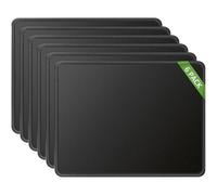 KTRIO Tappetino per Mouse 6 Pezzi, Mousepad 280x220x3mm, Gioco da Superficie Superfine Sensori di Seta Liscia Pulisci Lavabile per Computer Portatile, PC, Nero