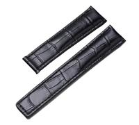 KTRSAVSSA Cinturino in pelle da 19 mm, 20 mm e 22 mm compatibile con orologio Tag Heuer Carrera Monaco, cinturino for orologio da polso nero e marrone.(Black-Without buckle,19mm)