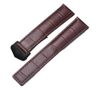 KTRSAVSSA Cinturino in pelle da 19 mm, 20 mm e 22 mm compatibile con orologio Tag Heuer Carrera Monaco, cinturino for orologio da polso nero e marrone.(Brown-black,19mm)