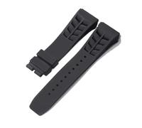 KTRSAVSSA Cinturino in silicone morbido compatibile con Richard Mille RM53/055/011/050, cinturino in gomma impermeabile e antisudore da uomo, 25 mm, accessori for orologi(Black no buckle)