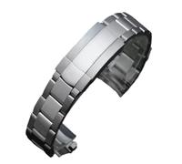 KTRSAVSSA Compatibile con il cinturino in metallo Rolex Oyster Perpetual Date da 20 mm e 21 mm, cinturino in acciaio inossidabile massiccio.(Silver,21mm)
