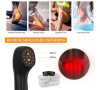 KTS 2X808nm Dispositivo di Terapia Laser per Sollievo dal Dolore Del Corpo Dolore Affettato Lesioni Sportive della Spalla Artrite per la Guarigione delle Ferite di Animali Domestici Umani US plug