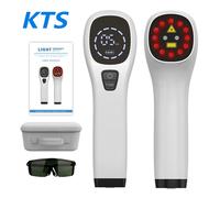 KTS Dispositivo per terapia laser per il dolore corporeo 2x808nm LLLT Attrezzatura per fisioterapia per alleviare il dolore al ginocchio Artrite Spalla congelata Dolore agli animali domestici EU plug