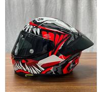 KTTUO Motocicletta Helmet Spoiler Case Visor Strips per HJC RPHA 12 - Plastica Rinforzata con Fibre (FRP) - Nero - Autoadesivo